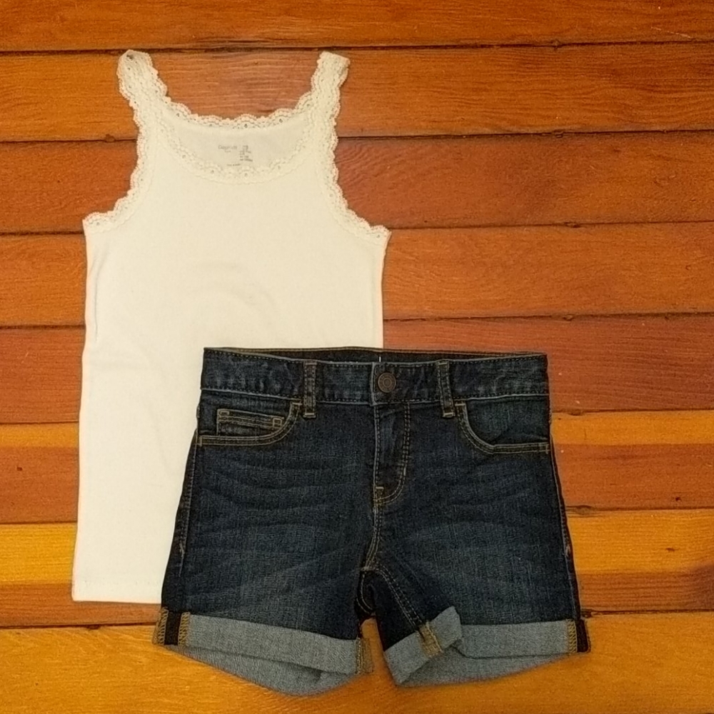 Girls Gap 2-piece Tank & Shorts - size 7
